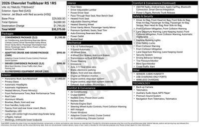 2026 Chevrolet Trailblazer RS