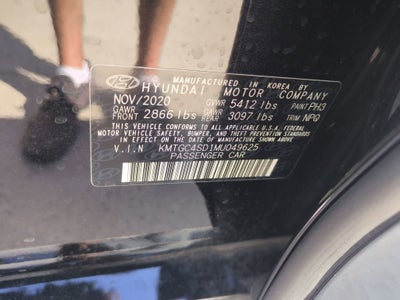2021 Genesis G80 3.5T RWD